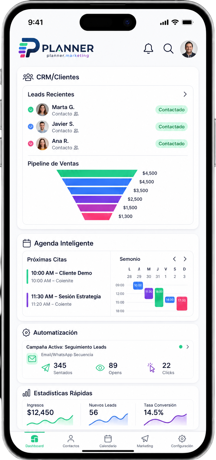 Planner App Interface